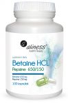 Aliness Betaine HCL, Pepsyna 650/150 mg  100 kapsułek